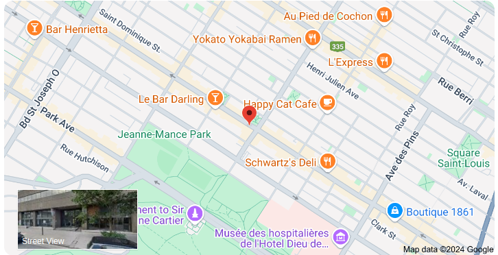 Map showing 4200 Boul Saint Laurent, Montréal, QC